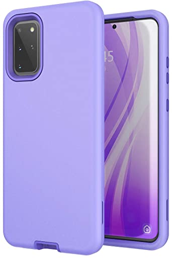 Galaxy S20 Plus Case, WeLoveCase S20  Plus 5G Cover 3 in 1 Full Body Heavy Duty Protection Hybrid Shockproof TPU Bumper Protective Case for Samsung Galaxy S20 Plus 6.7 inch Light Purple