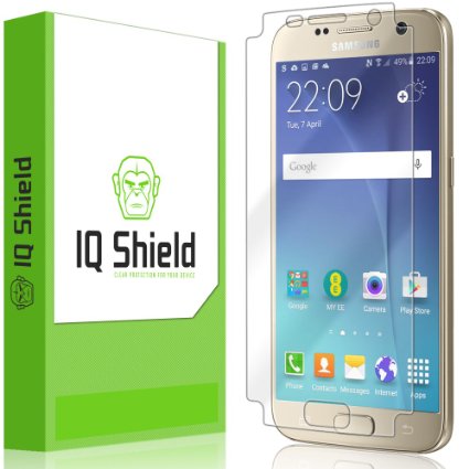 Galaxy S7 Screen Protector Case FriendlyFull Coverage IQ Shield LiQuidSkin - Lifetime Warranty - HD Ultra Clear Film - Protective Guard - Extremely Smooth  Self-Healing  Bubble-Free Shield