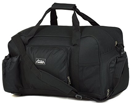 Andes 40 Litre Sports Gym Travel Bag Shoulder Holdall Luggage, Includes Shoe Pocket, Drinks Pocket and Adjustable Shoulder Strap