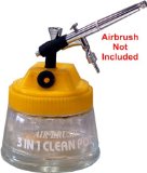 Master Airbrush Brand Airbrush 3 in 1 Cleaning Pot-air Brush Holder-paintcar