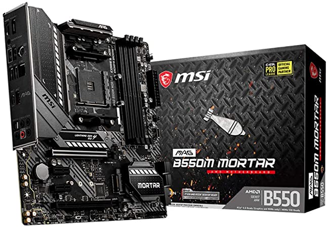 MSI MAG AMD B550M Mortar Socket AM4 Micro ATX DDR4-SDRAM Motherboard