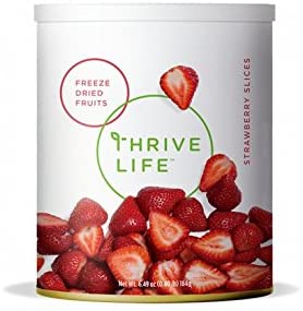 Thrive Life: Freeze-Dried Strawberries - Pantry Can Size. (Net Wt. 2.25 oz (0.14lb) 64g)