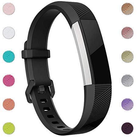 Maledan Replacement Bands Compatible for Fitbit Alta, Alta HR and Fitbit Ace, Newest Accessories Wristbands Sport Strap with Secure Metal Buckle for Fitbit Alta HR/Alta/Ace, Women Men