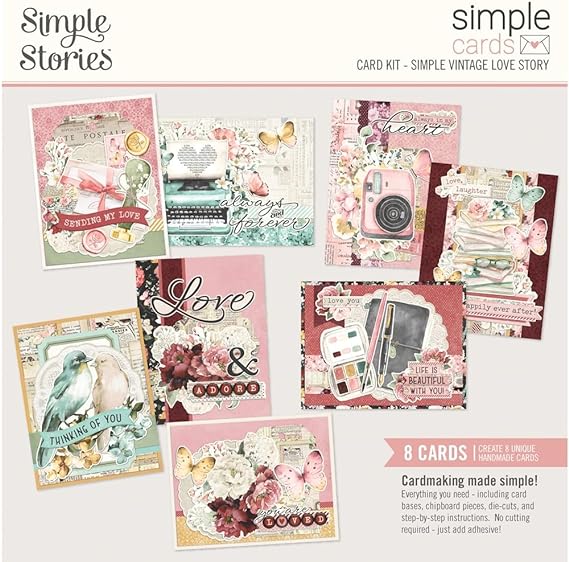 Simple Stories Simple Cards Card Kit-Simple Vintage Love Story VLO21437