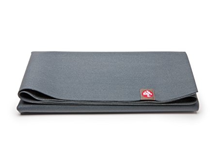 Manduka eKO SuperLite Travel Yoga and Pilates Mat, Thunder, 1.5mm, 68"