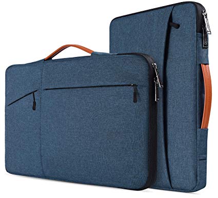 15.6 inch Water Resistant Laptop Briefcase Bag for HP ENVY X360 15.6 inch/Pavilion 15, Lenovo IdeaPad 15.6, Acer Aspire 5 Slim Laptop, Acer Chromebook 15, DELL, MSI GL63, 15.6" Protective Notebook Bag