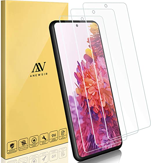 ANEWSIR screen protector, suitable for Samsung Galaxy S20 lite [3-pack], [tempered glass] [high sensitivity] [full coverage] Tempered glass screen protector for Samsung S20 lite