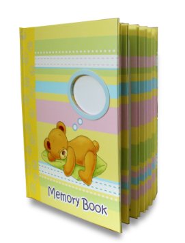 LittleLight Baby Memory Book, Journal and Baby Shower Gift, First Year, Unisex