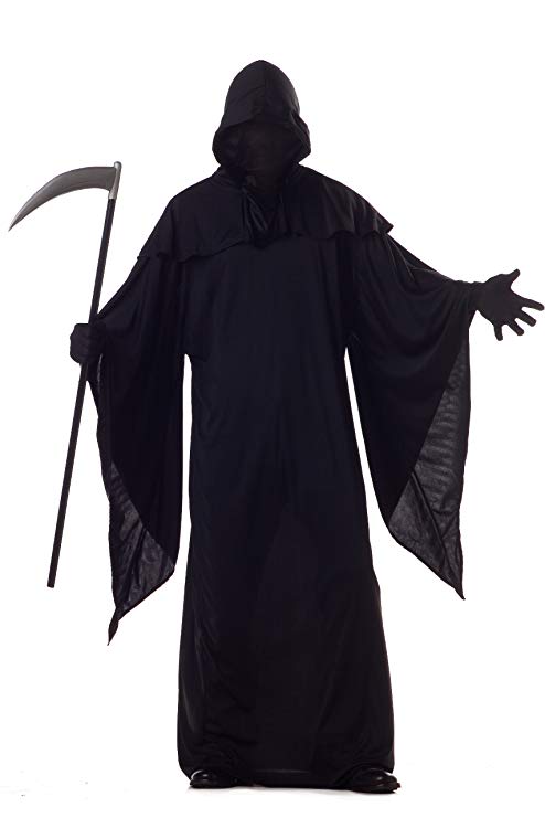 Horror Robe Grim Reaper Halloween Adult Costume - Large