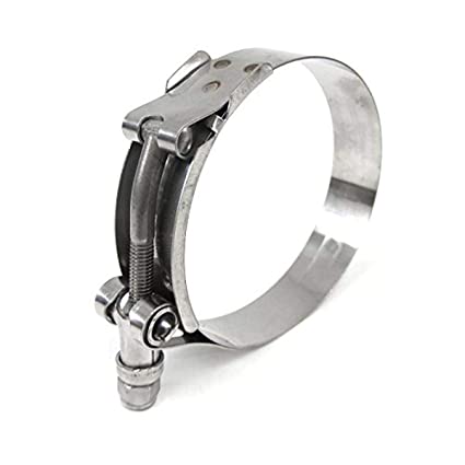 HPS Performance Stainless Steel T-Bolt Hose Clamp Size # 60, fit 2.5" ID hose SSTC-70-78 Polish 2.76"-3.07" (70mm-78mm)