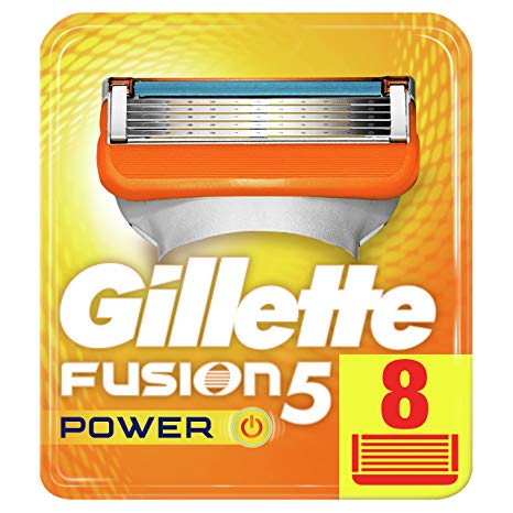 Gillette Fusion5 Power Razor Blades, 8 Refills New