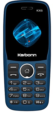 Karbonn KX6i (Dark Blue) Dual Sim, 1000mAh Battery, 1.8 Inch, Wireless FM with Recording, Camera, Basic Phone, 108 Days Replacement Warranty KEYPAD Phone