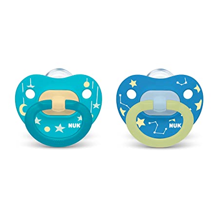 NUK Glow-in-The-Dark Orthodontic Pacifiers