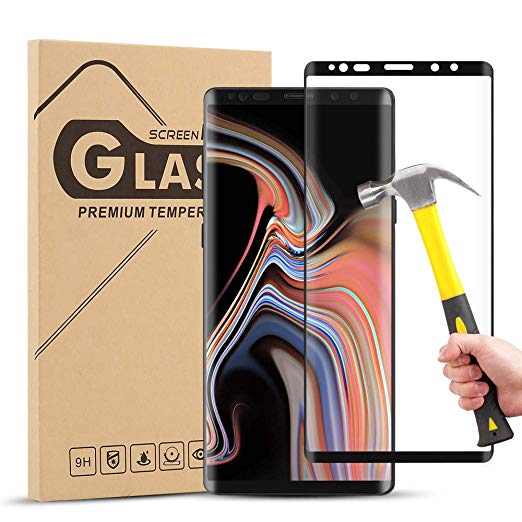 Galaxy Note 9 Screen Protector. YISCOR Bubble Free Case Friendly Tempered Glass for Samsung Galaxy Note 9 (HD Clear,Anti-Scratch)