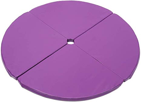 KingSo Pole Folding Crash Mat Fitness Cushion Yoga Exercise Steel Pipe Dance Mat Safety Padding, Diameter 47.24in