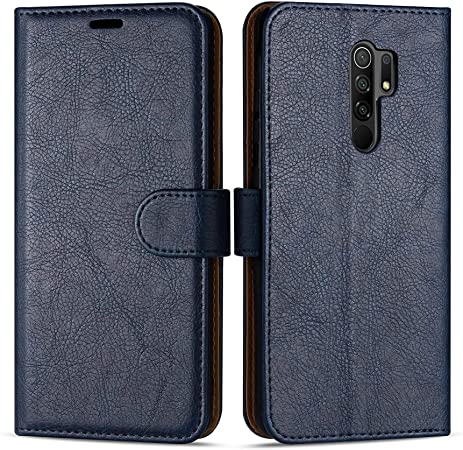 Case Collection Premium Leather Folio Cover for Xiaomi Redmi 9 Case (6.53") Magnetic Closure Full Protection Book Design Wallet Flip with [Card Slots] and [Kickstand] for Xiaomi Redmi 9 Phone Case