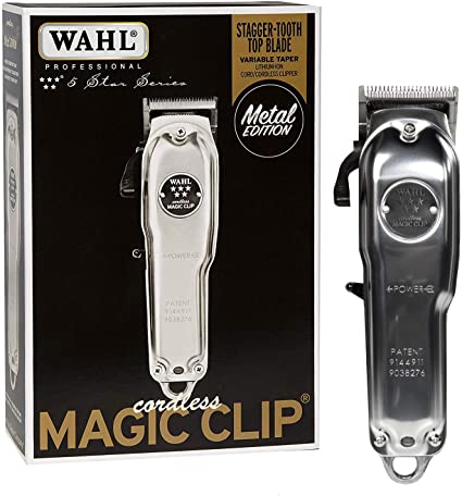 Wahl Professional 5-Star Cordless Magic Clip Metal Edition #8509 - Great for Barbers & Stylists
