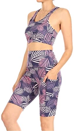 ShoSho Womens Sports Athleisure 2 Piece Activewear Sets Tops and Yoga Bottoms Casual Outfits