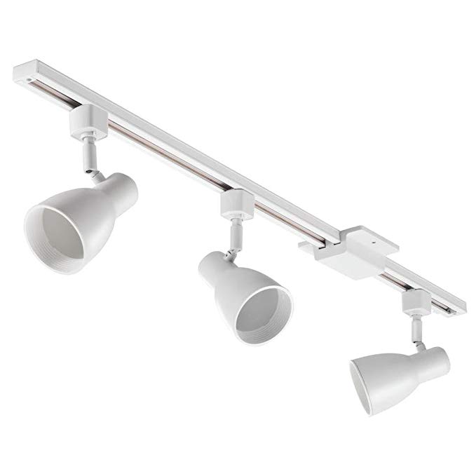 Lithonia Lighting LTKSTBF BR20 MW M4 3-Light step Baffle Track Kit, White