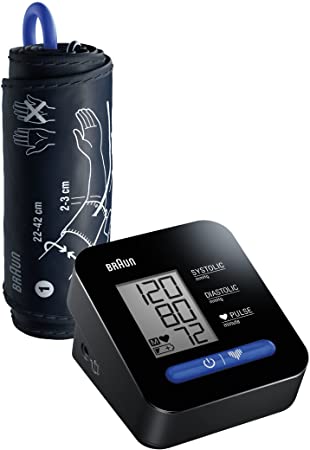 Braun ExactFit 1 Upper Arm Blood Pressure Monitor – Quick at-Home Blood Pressure Machine with Easy to Read Display, Includes Universal Blood Pressure Cuff