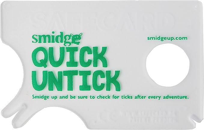 Smidge Unisex's Tick Removing Card, Green, one size