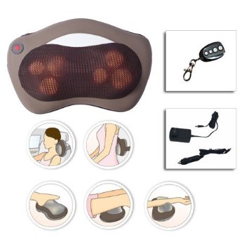 FDA approved HealthmateForever 6 heads remote controlled full body powerful heat therapy heated therapeutic massager Shiatsu foot neck and back massager with heat kneading massage pillow Shiatsu Massager Cushions best neck massager Shiatsu Shoulder Massager back roller massager full body massager feels like hand massager Shiatsu Massager with Heat Shiatsu Neck Massager healthmateforever pain relief massager with heat simple and convenient to operate Wide coverage Feels like the hands of a masseuse with upgrade waveforms Help aching muscles relieve tightness help promote muscle recovery after work out or sports activity pain relief and relaxation The first to design Multi-functional Massage Pillow with Heat by adding function of Remote control for convenient operation especially increase safety of operation in the car seat in the office chair or home chair Shipping to USA ONLY