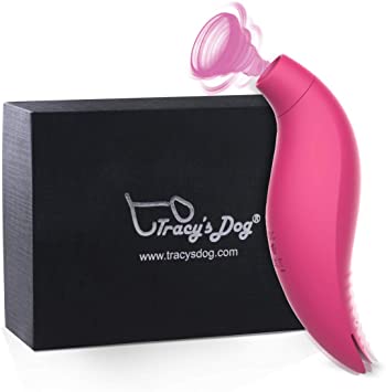 Dolphamine Clitoral Sucking Vibrator for G spot and Clit Stimulation with 7 Suction Levels and 10 Vibration Patterns, 2 in 1 Waterproof Nipples Tongue Stimulator Sex Toys for Women Couple