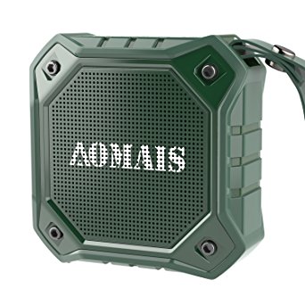 AOMAIS Ultra Portable Wireless Bluetooth Speakers with 8W Output Loud Sound,Waterproof IPX7 Floating,Stereo Pairing,for iPhone7/iPod/iPad/Samsung/Cell Phones/Tablets/PC/Laptop(Green)