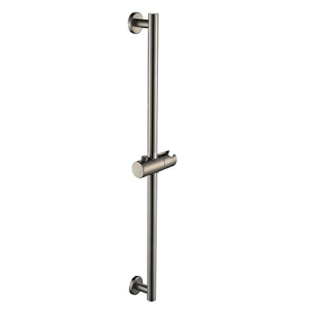 Taozun 27 Inch SUS 304 Stainless Steel Bathroom Lavatory Hand Shower Adjustable Sliding Bar Showerhead Bracket Holder Wall Mount Brushed Nickel