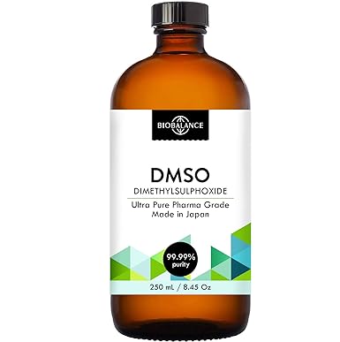 Bio Balance DMSO Pure 250ml, Dimethyl Sulfoxide, Pharma Grade, Undiluted, Amber Glass Bottle