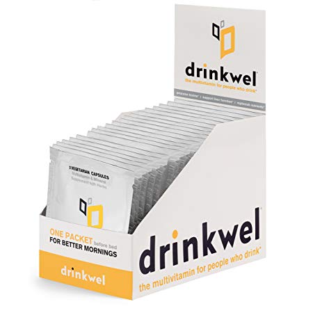 Drinkwel for Nutrient Replenishment & Liver Support (20 to Go Packets with with Organic Milk Thistle, N-Acetyl Cysteine, Alpha Lipoic Acid, and DHM)
