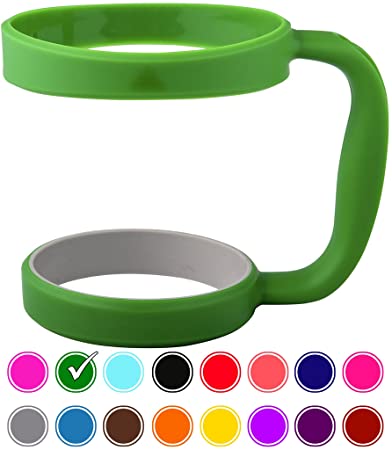 30oz Tumbler Handle (GREEN) by STRATA CUPS - Available For 30oz YETI Tumbler, OZARK TRAIL Tumbler, Rambler Tumbler- BPA FREE