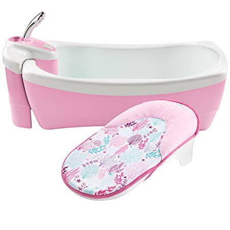 Summer Lil Luxuries Whirlpool Bubbling Spa & Shower Bath Tub, Pink