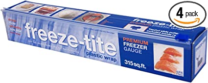 Freeze-tite Plastic Freezer Wrap, 315-Square Feet x 14 5/8-Inch Rolls (Pack of 4)