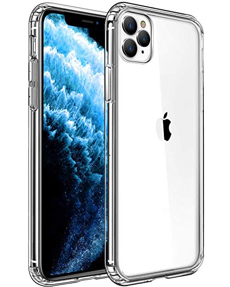 Mkeke Compatible with iPhone 11 Pro Max Case, Clear iPhone 11 Pro Max Cover Shock Absorption Phone Cases 6.5 inch