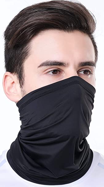 Self Pro Face Mask Protection from Dust, UV & Aerosols - Reusable Washable Neck Gaiter Balaclava, Bandana Face Cover UPF50