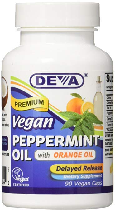 Deva Vegan Vitamins Peppermint Oil Vcap, 90 Count