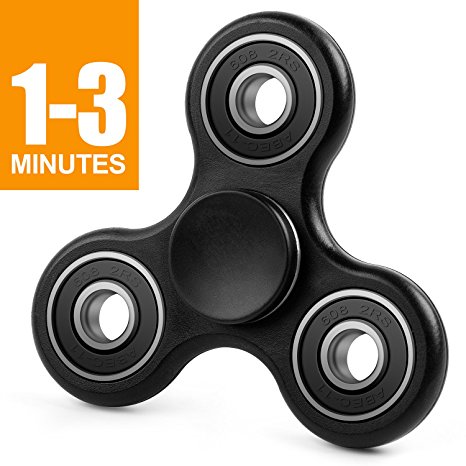 LYNEC Tri Fidget Hand Spinner, Ultra Fast Bearings, Finger Toy, Great Gift for ADD, ADHD, Anxiety and Autism Adult Children