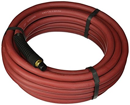 Apache 98108942 3/8" x 25' 300 PSI Red Rubber Air Hose Assembly