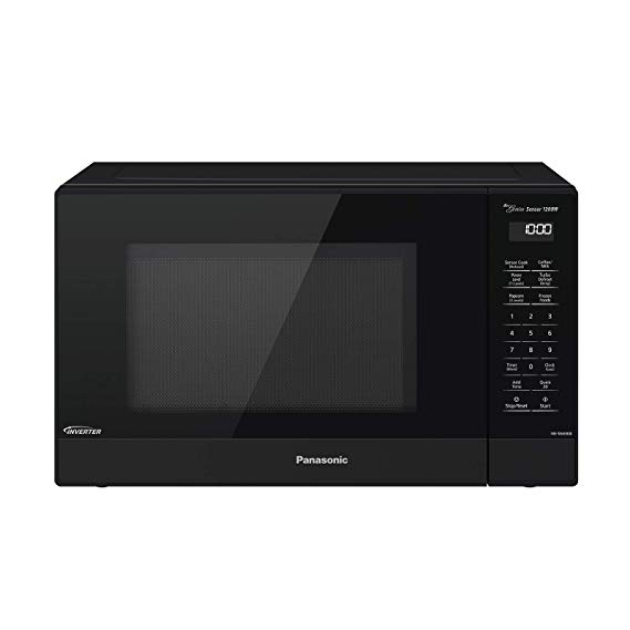 Panasonic Compact Microwave Oven with 1200 Watts of Cooking Power, Sensor Cooking, Popcorn Button, Quick 30sec and Turbo Defrost - NN-SN65KB - 1.2 cu. ft (Black)