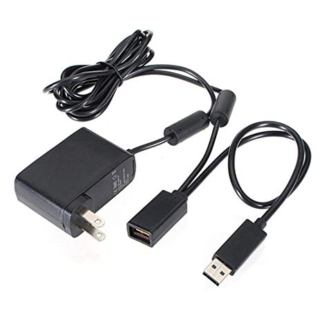 Power Supply for Xbox 360,FOME AC Adapter Power Supply USB Cable Cord Power Adapter Replacement For Xbox 360 Kinect Sensor System US Standard Adapter