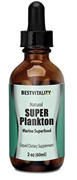 BestVitality- Vegan Safe All Natural Plankton-Marine Super Food with Iron, Magnesium, Omega -3 Fatty Acid and Ionic Trace Minerals - Liquid Dietary Supplement