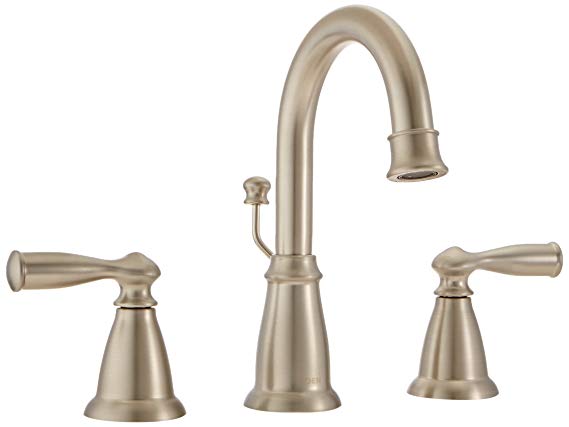 Moen WS84924SRN Banbury Two-Handle High Arc Bathroom Faucet, Spot Resist Brushed Nickel