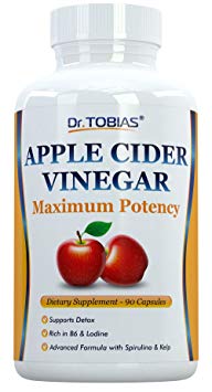 Dr. Tobias Apple Cider Vinegar Complex - To Support Detox and Weightloss - With Spirulina, Kelp and Vitamin B6