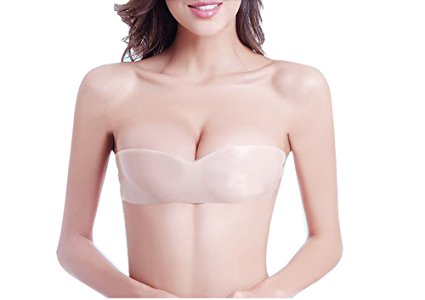 Strapless Self Adhesive Silicone Invisible Push-up Bras for Women