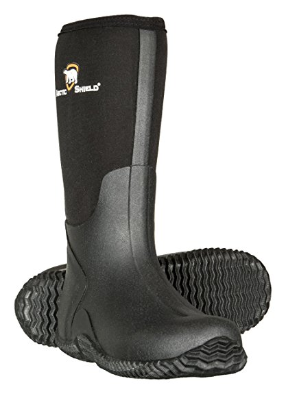 Arctic Shield Men's Waterproof Durable Insulated Rubber Neoprene Outdoor Boots