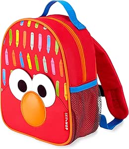 Skip Hop x Sesame Street Toddler Backpack with Safety Harness, Ages 1 , Elmo