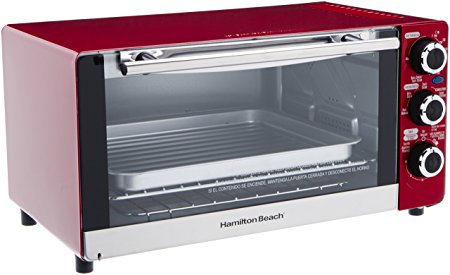 Hamilton Beach 6-Slice Convection Toaster/Broiler Oven, Candy Apple Red