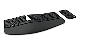 Microsoft Sculpt Ergonomic Keyboard and Numeric Pad, UK Layout (Business Packaging) - Monotone