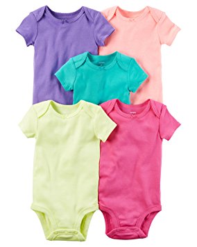 Carter's Baby Girls' 5-Pack Bodysuits 3 Months